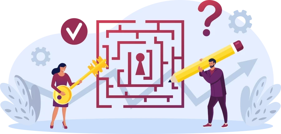 Ilustrace bludiště tajné přísady